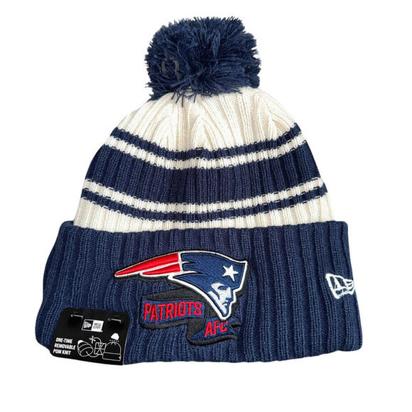 New Era Other - New England Patriots New Era Winter Hat Men's Navy/Cream New